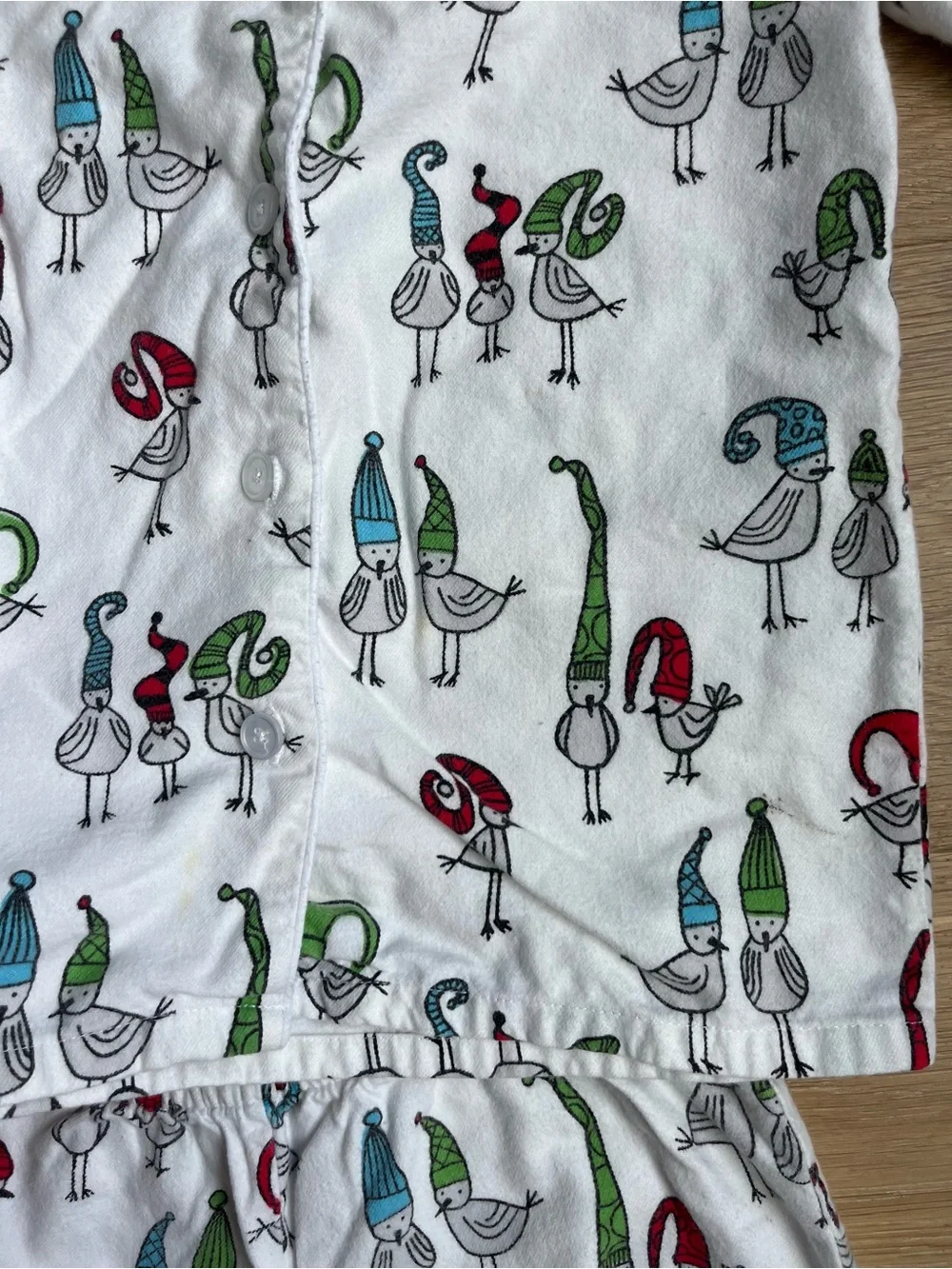 The Company Store kids holiday winter flannel pajamas set 100% cotton 10/12